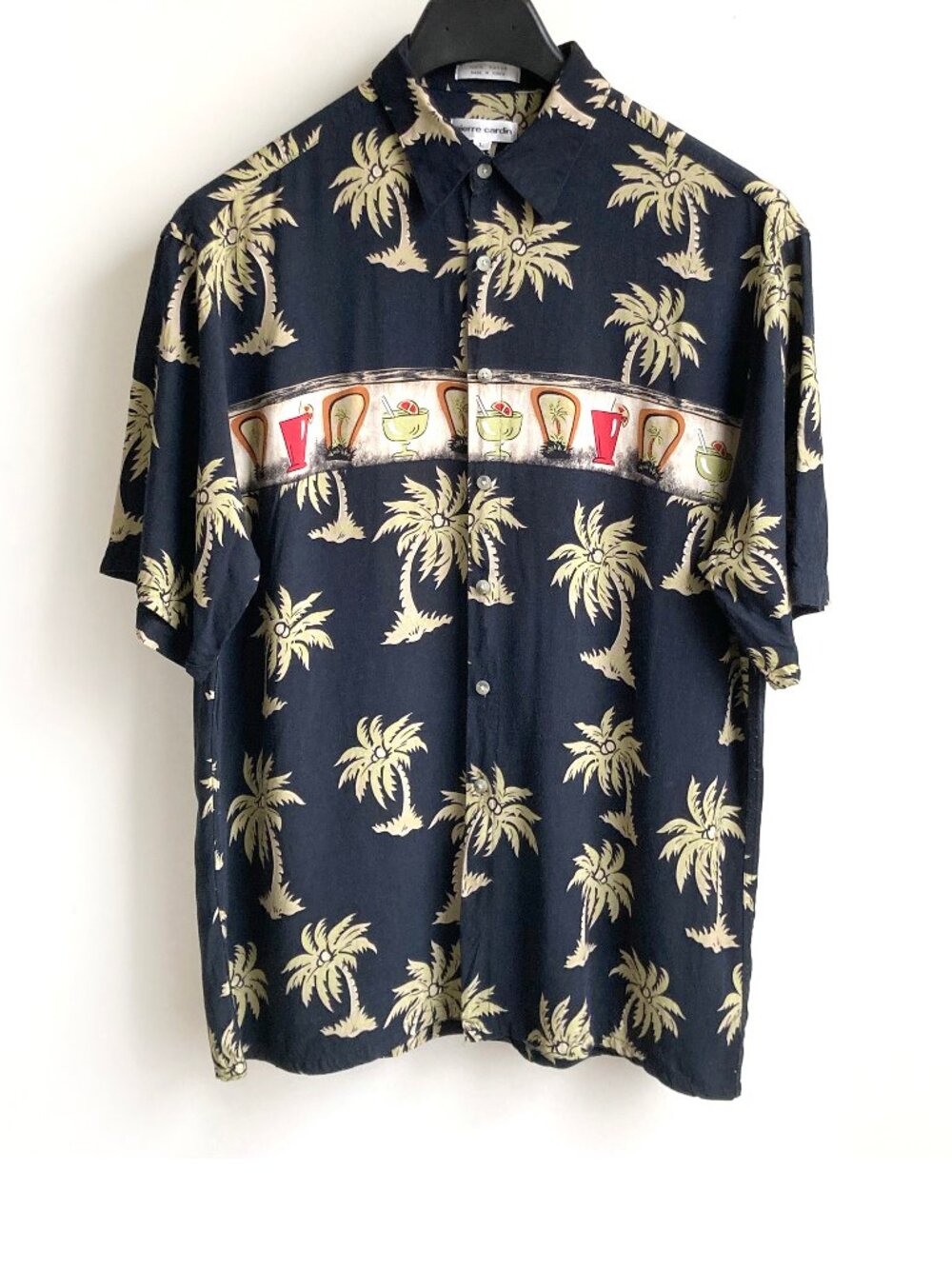 Pierre Cardin Tiki Cocktail Hawaiian Shirt